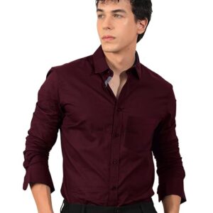 Pinkmint Men's Regular Fit Soft Cotton Blend Casual Combo Shirt with Pocket Design & Spread Collar Full Sleeves Formal Shirt